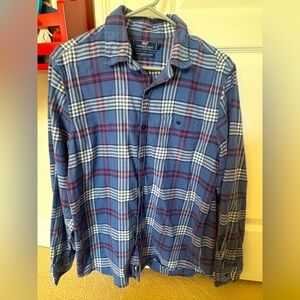 Vineyard Vines Men's flannel Blue Plaid Shirt